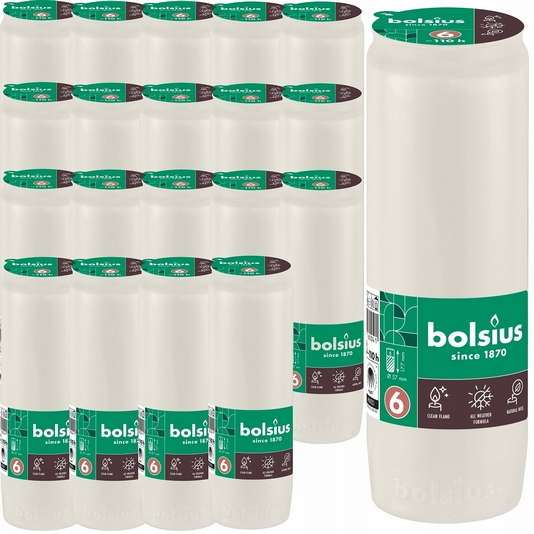 Bolsius Compo RC6 - Celoročné olejové vložky do svietnikov, balenie 20 ks